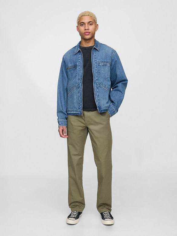 Modern Straight Khakis