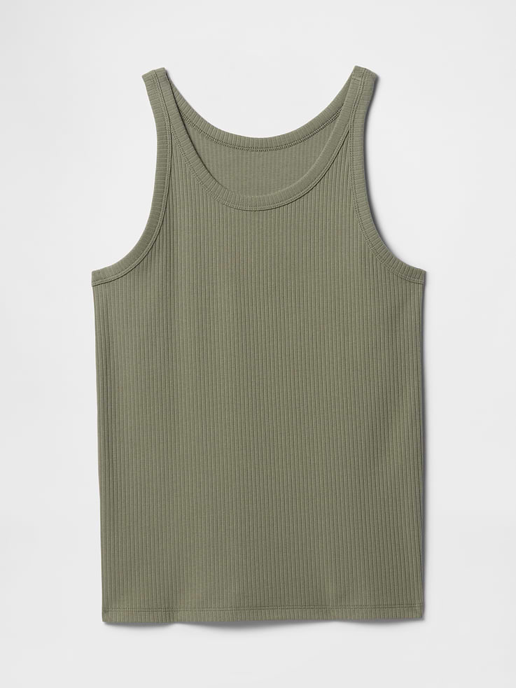 Image number 5 showing, Ribbed Scoopneck Tank Top