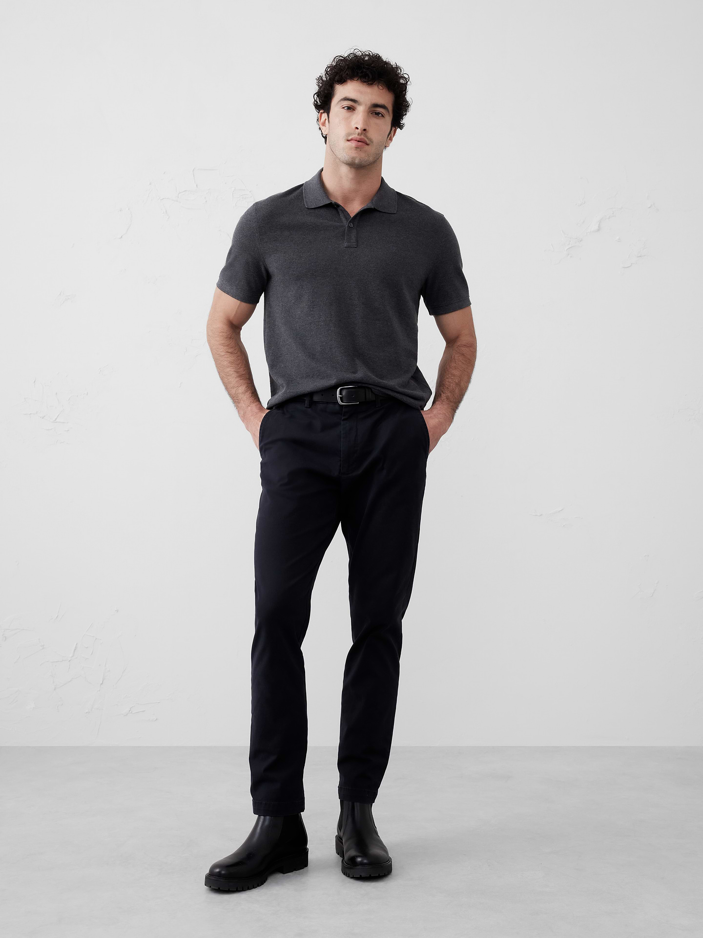 Image number 1 showing, Standard-Fit Pique Polo
