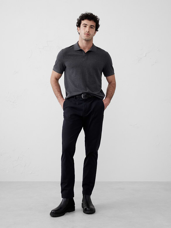 Standard-Fit Pique Polo