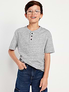 Image number 1 showing, Short-Sleeve Henley T-Shirt for Boys