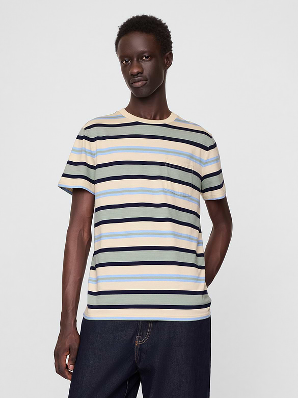Adult Organic Cotton Pocket T-Shirt