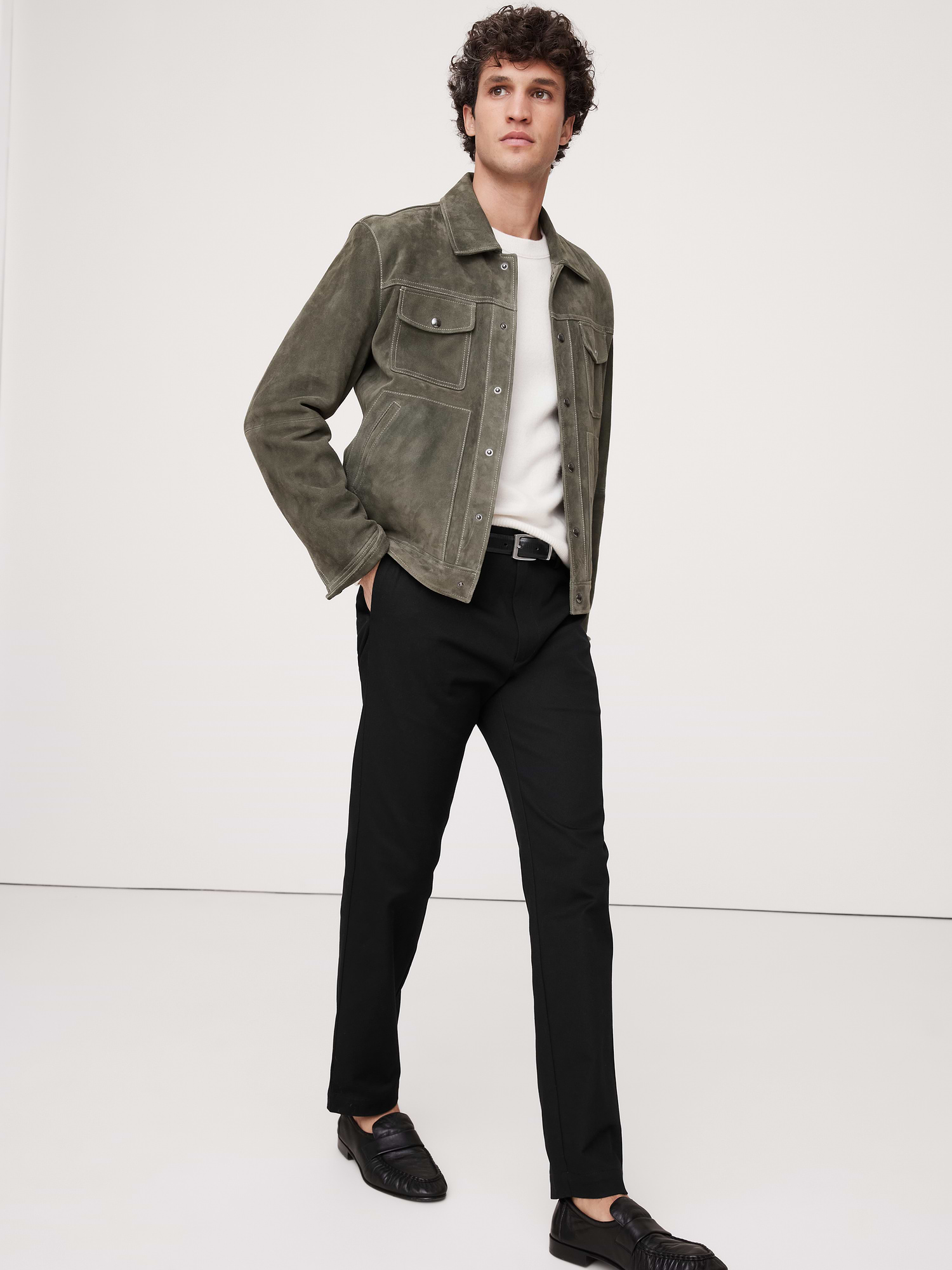 Banana Republic Slim Italian-Stretch Chino INTERNATIONAL SHIPPING