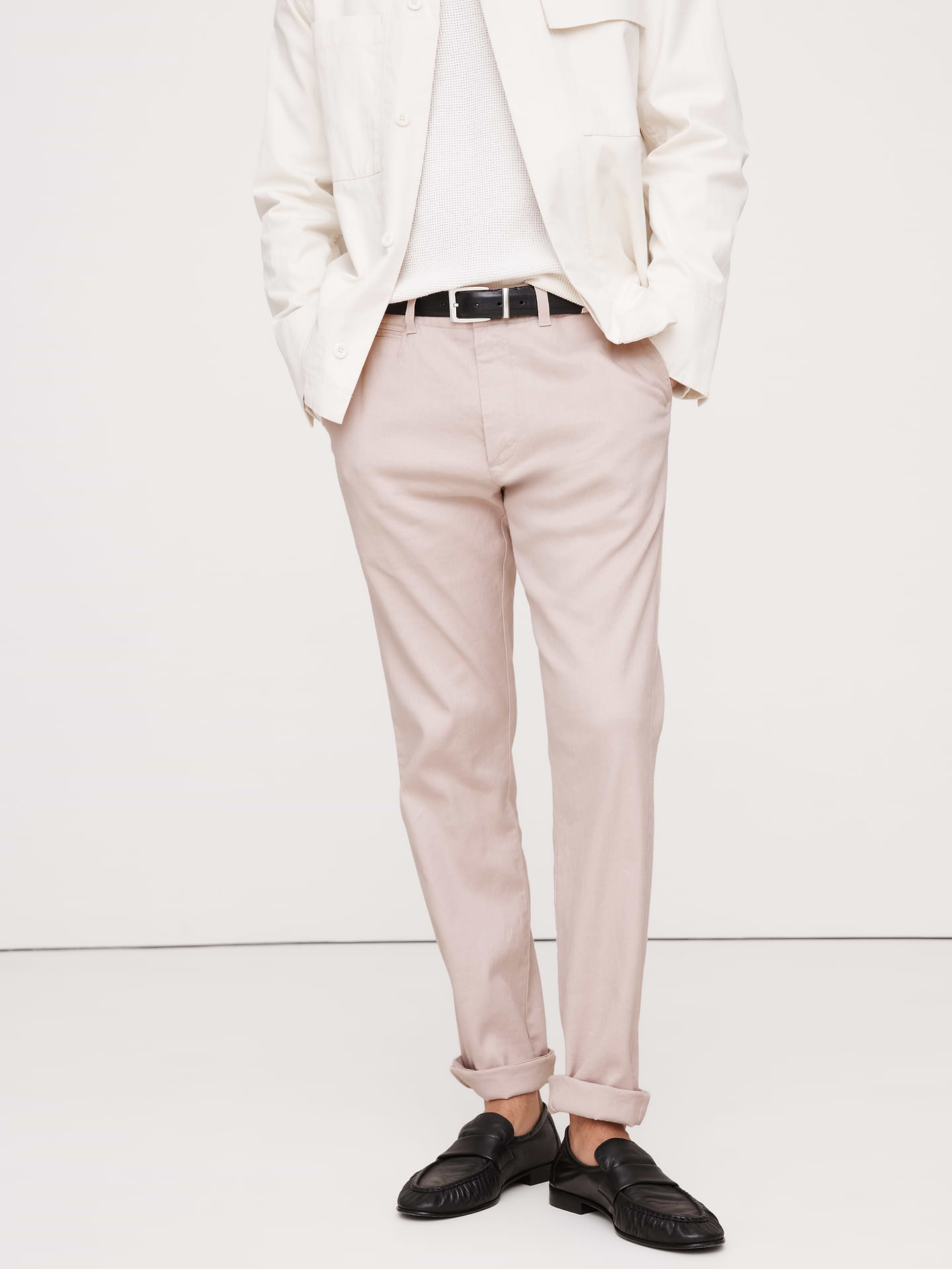 Image number 3 showing, Athletic Slim Linen-Cotton Chino