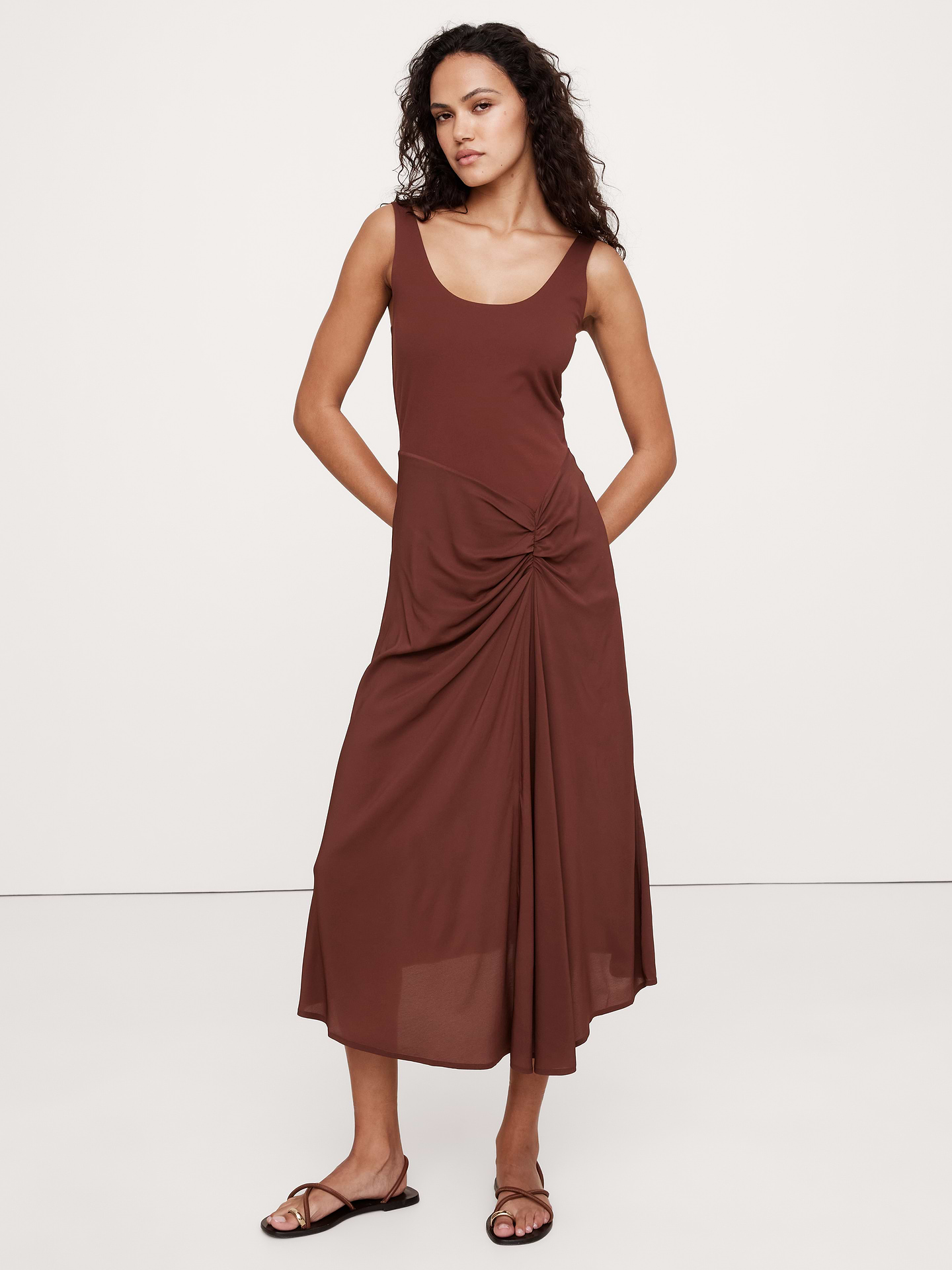 Image number 1 showing, Knit Midi Dress