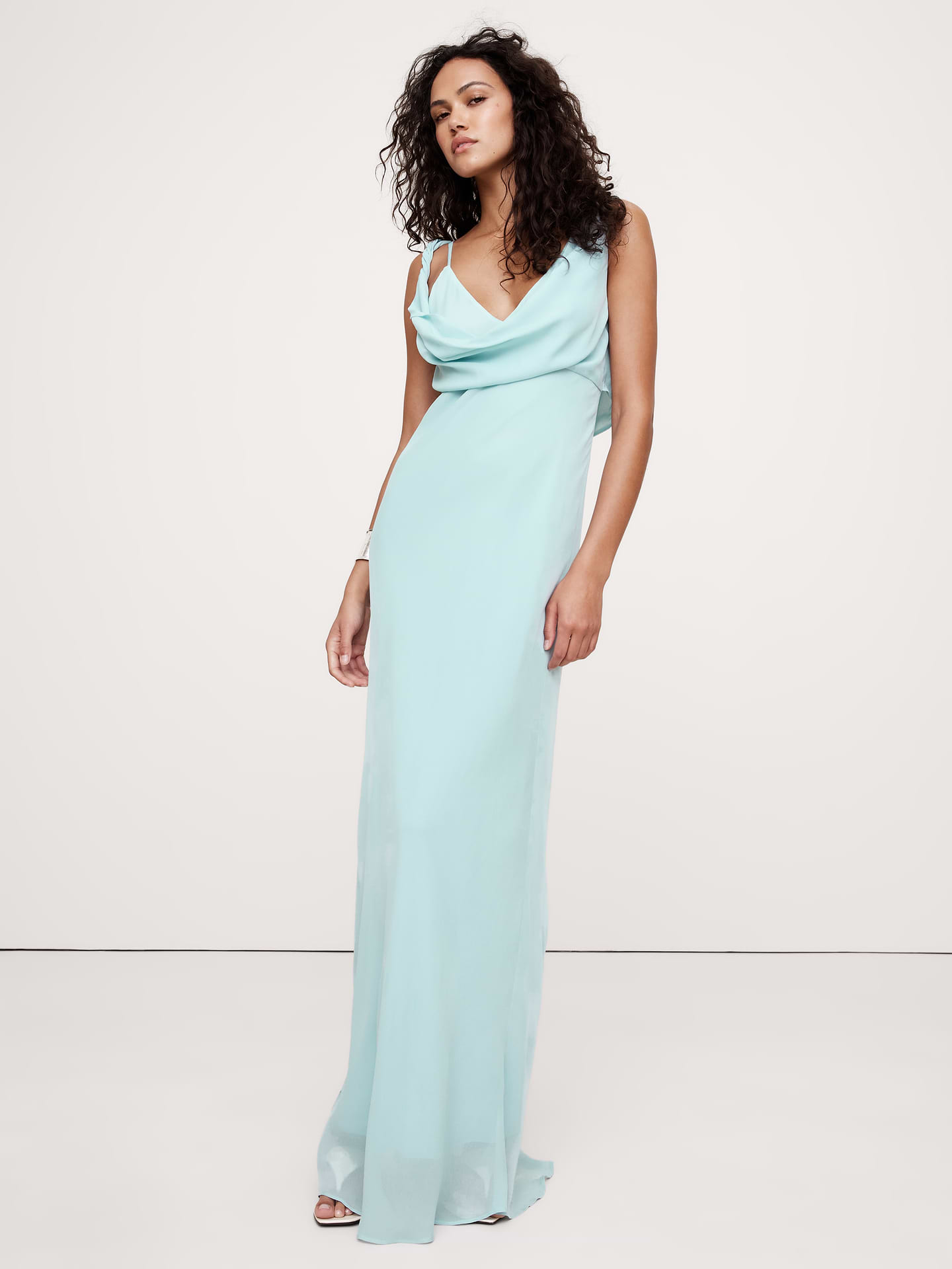 Image number 1 showing, Twisted Shoulder Maxi Dress
