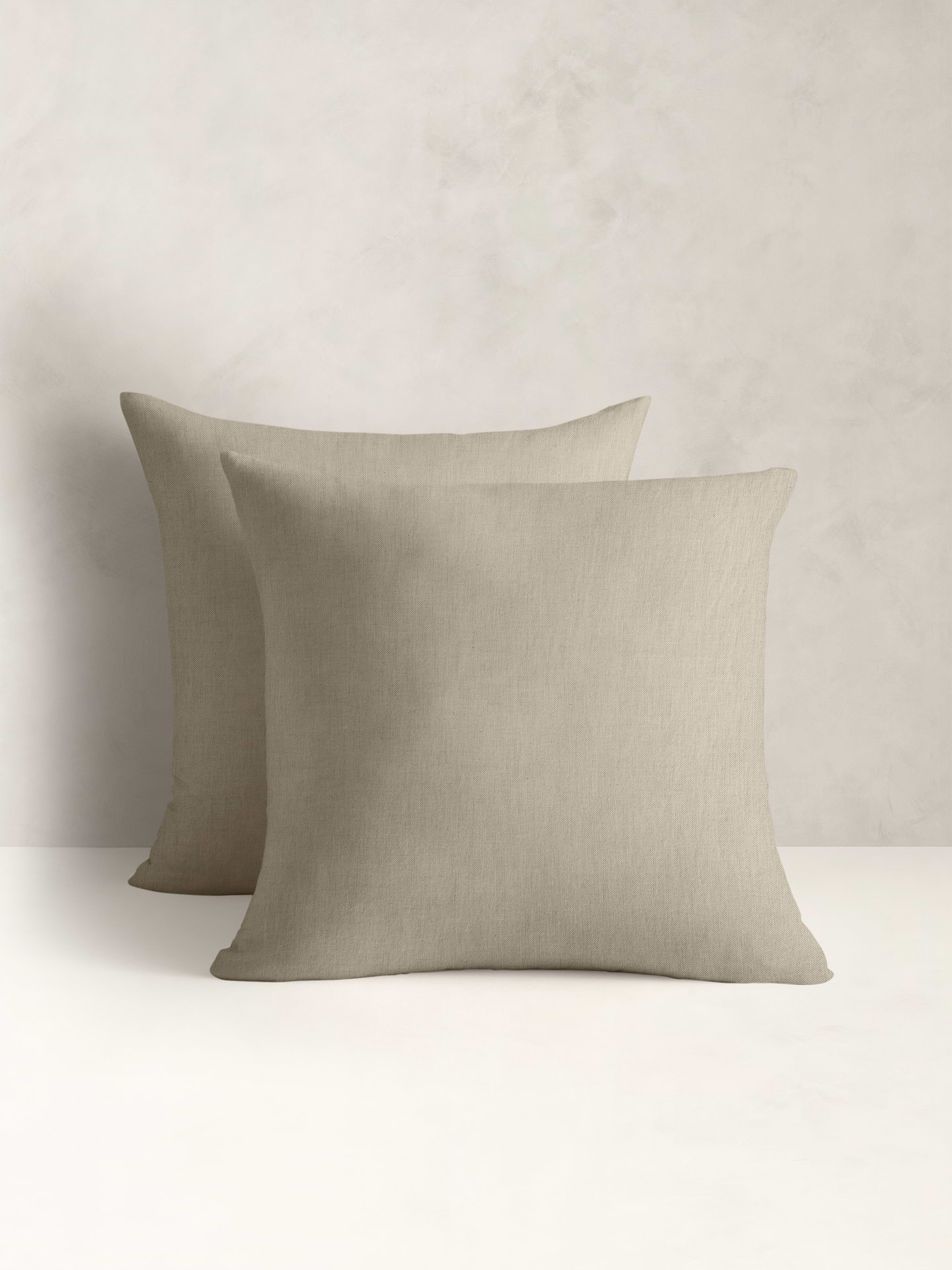 Image 1 of 8, Ultimate luxury, our designers selected this sumptuous mix of breathable cotton, sublimely cozy cashmere, and a touch of sumptuously soft silk to create beautifully crafted bedding worthy of dreams., Warmer: A midweight feel, suitable for cooler climes., Feels: Luxuriously warm-handed, specially finished for an already broken-in feel., Hidden zip closure., Set includes 2 shams., Product #618972