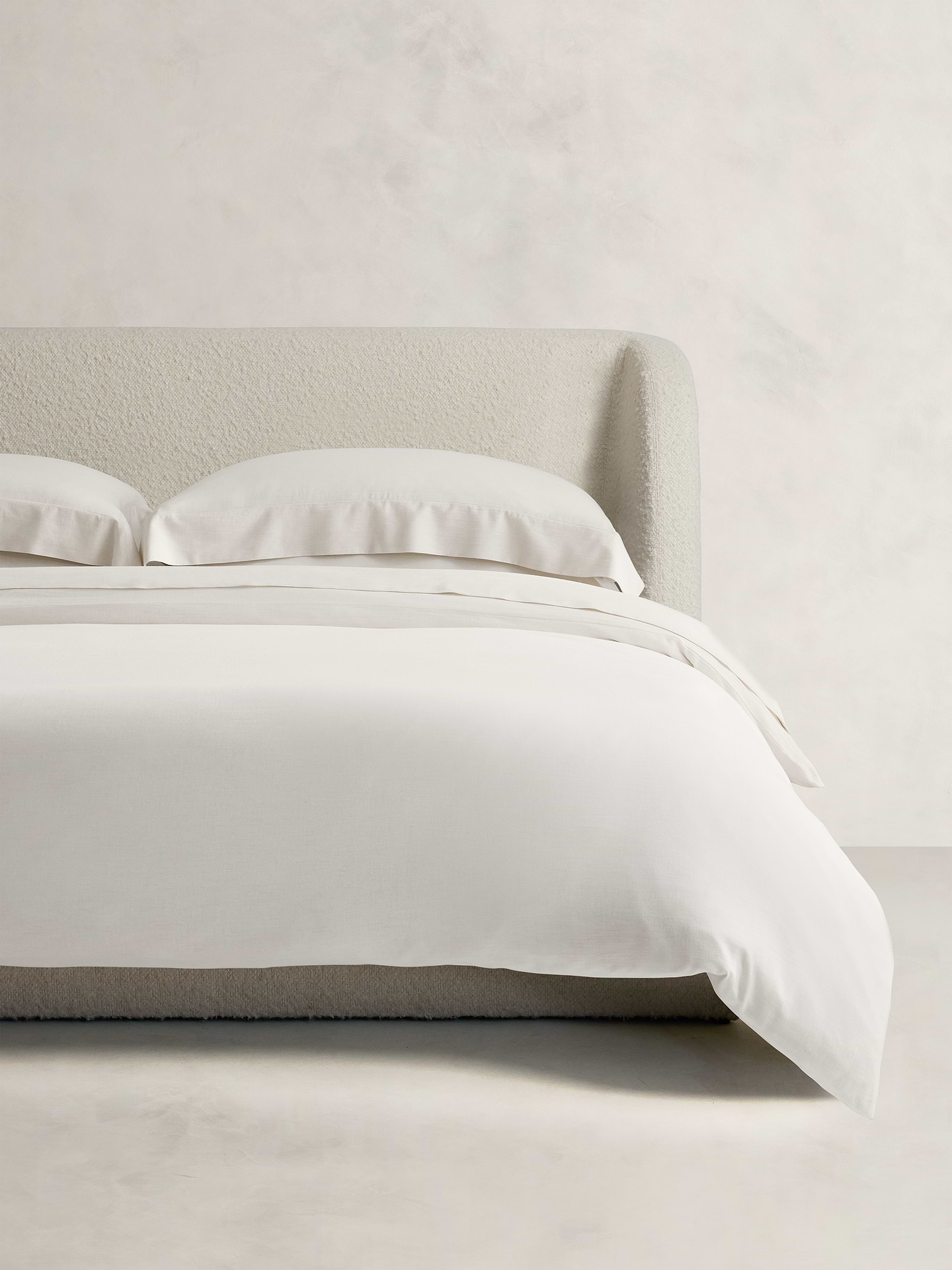 Image 1 of 7, Ultimate luxury, our designers selected this sumptuous mix of breathable cotton, sublimely cozy cashmere, and a touch of sumptuously soft silk to create beautifully crafted bedding worthy of dreams., Warmer: A midweight feel, suitable for cooler climes., Feels: Luxuriously warm-handed, specially finished for an already broken-in feel., Hidden zip closure., Interior corner ties for a secure fit., Pillowcases and shams sold separately., Product #619475