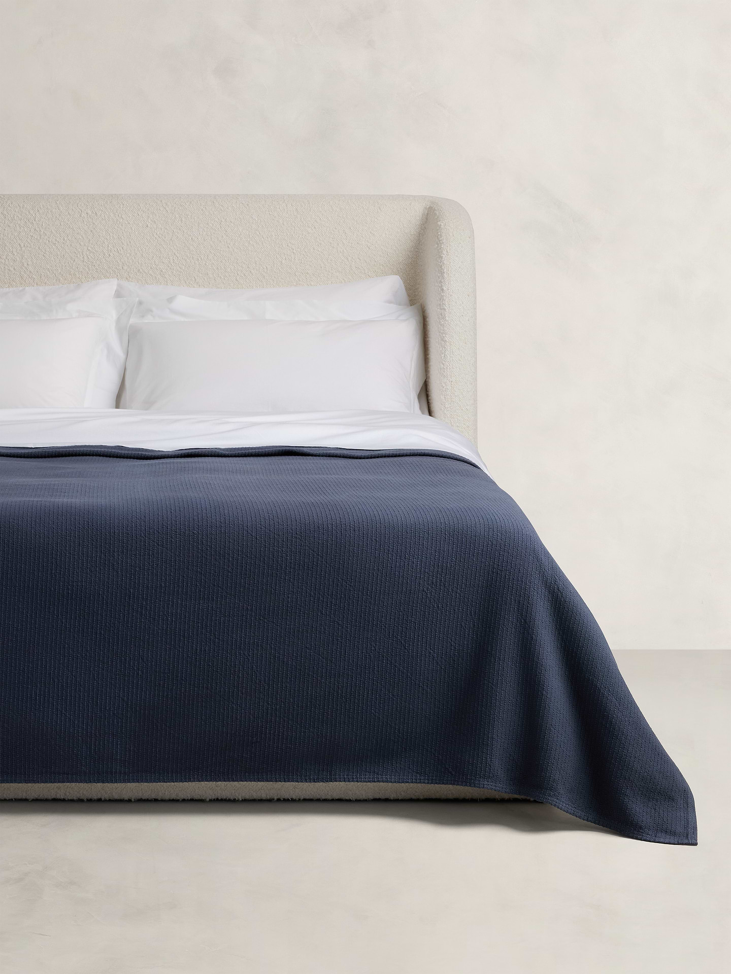 Image number 1 showing, Woven Cotton Ribbed Blanket