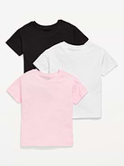Image number 1 showing, Short-Sleeve T-Shirt Variety 3-Pack for Toddler Girls