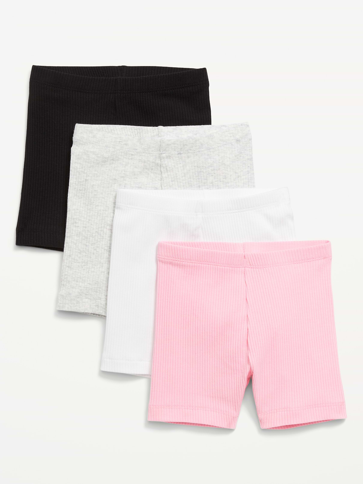 Image number 1 showing, 4-Pack Jersey-Knit Biker Shorts for Toddler Girls