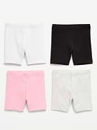 Image number 2 showing, 4-Pack Jersey-Knit Biker Shorts for Toddler Girls