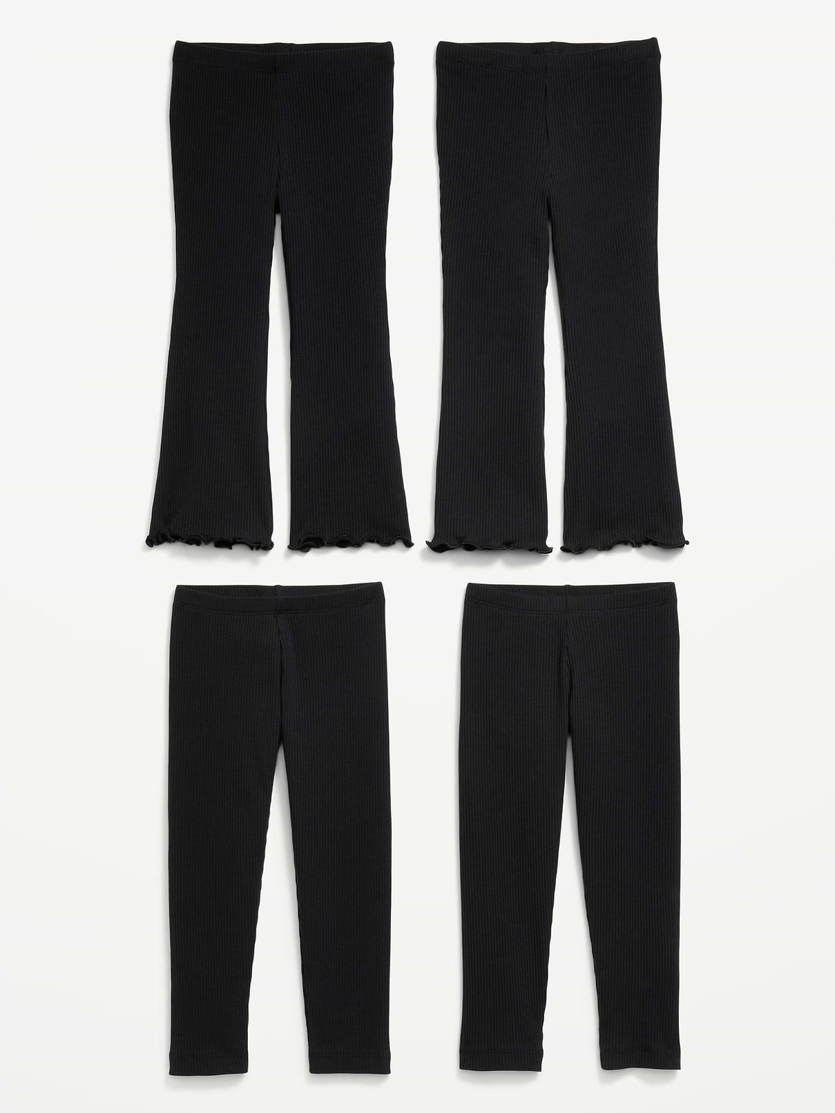 Image number 2 showing, Ribbed Flare-Leg and Leggings 4-Pack for Toddler Girls