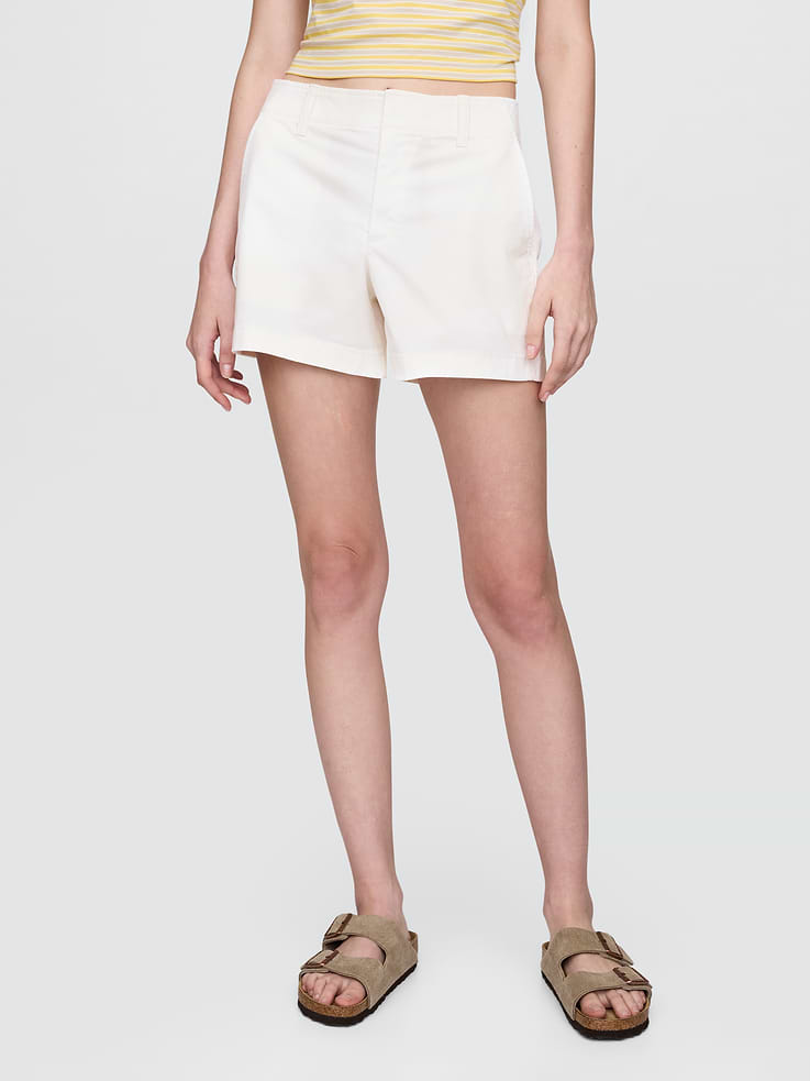 Image 2 of 8, 4" Downtown Khaki Shorts