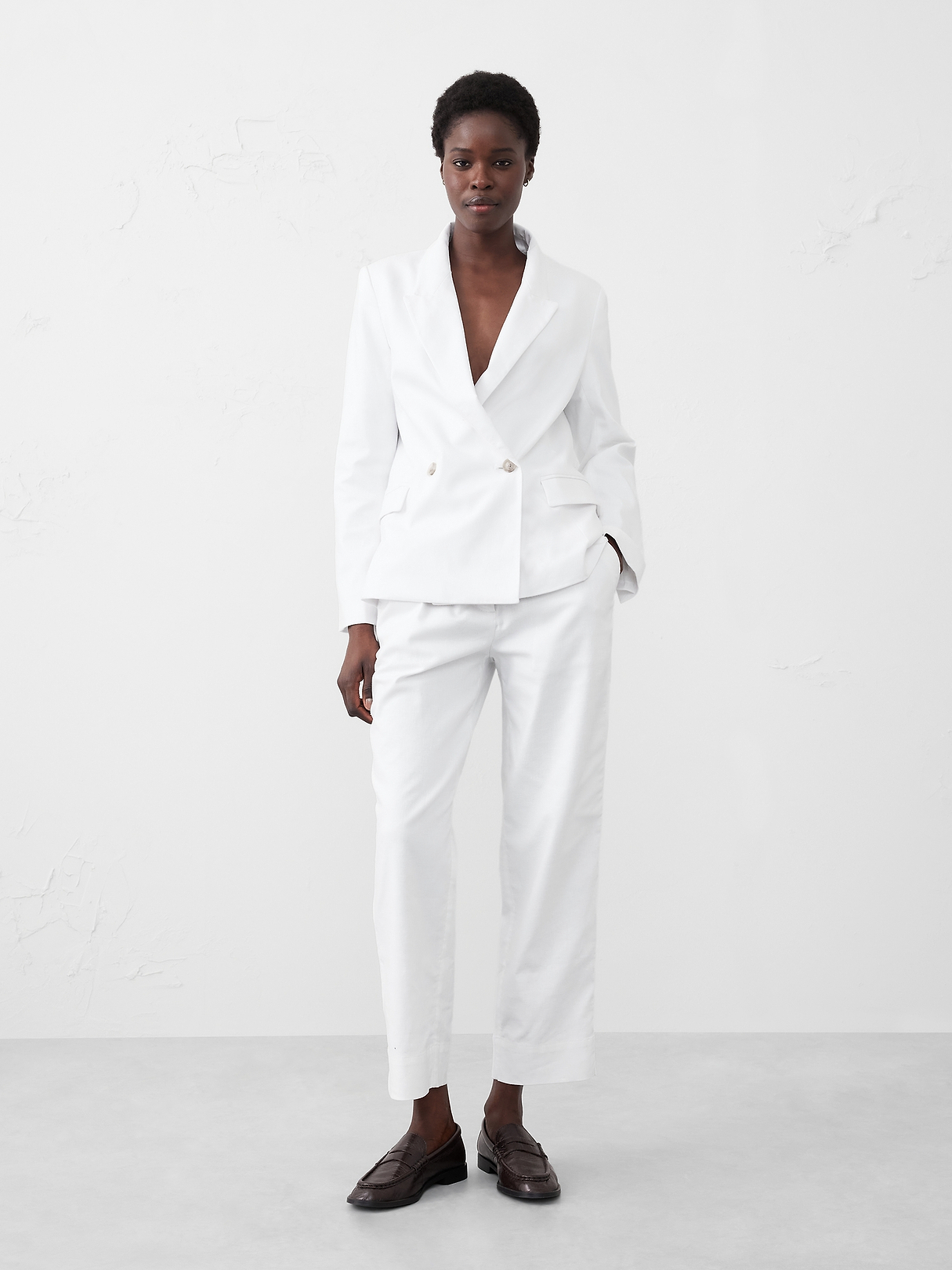 Tapered Linen-Blend Pull-On Pant | Banana Republic Factory