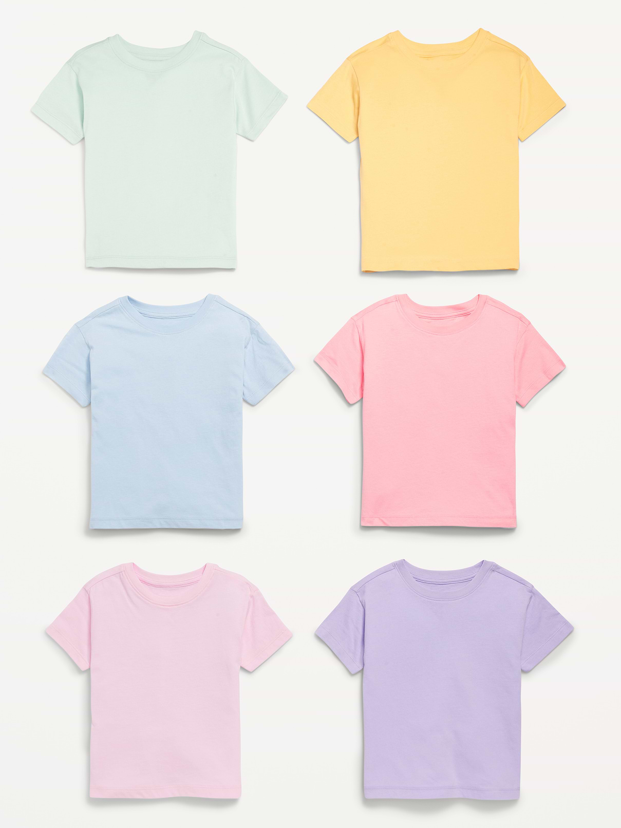 L'image numéro 2 présente T-shirt à manches courtes pour toute-petite fille (paquet de 6)