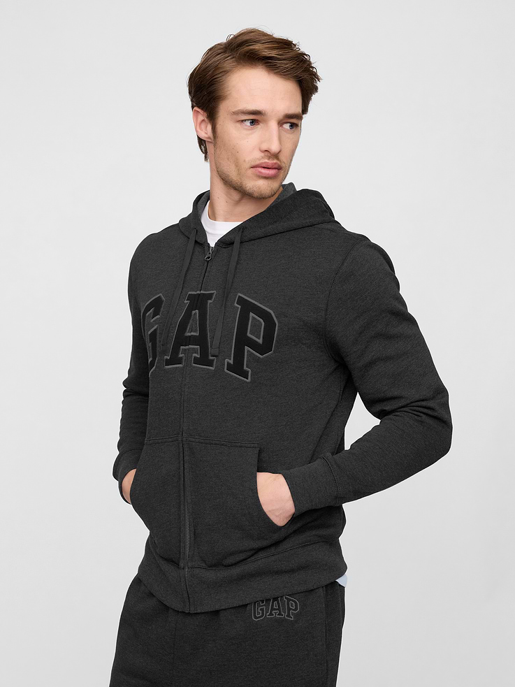 Image number 1 showing, Relaxed Gap Logo Zip Hoodie