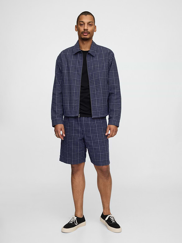 9" Linen-Cotton Easy Shorts