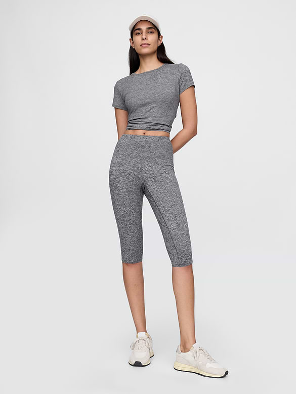 GapFit Smooth High Rise Jersey Crop Leggings