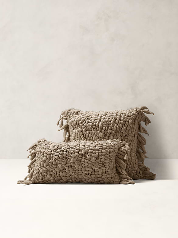 Hand-Carded Merino Pillow