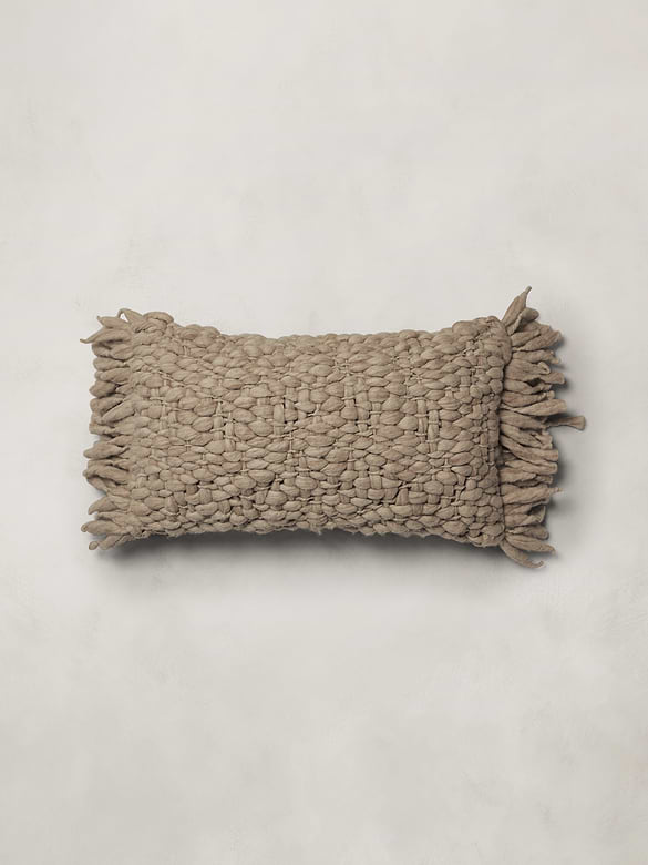 Hand-Carded Merino Pillow