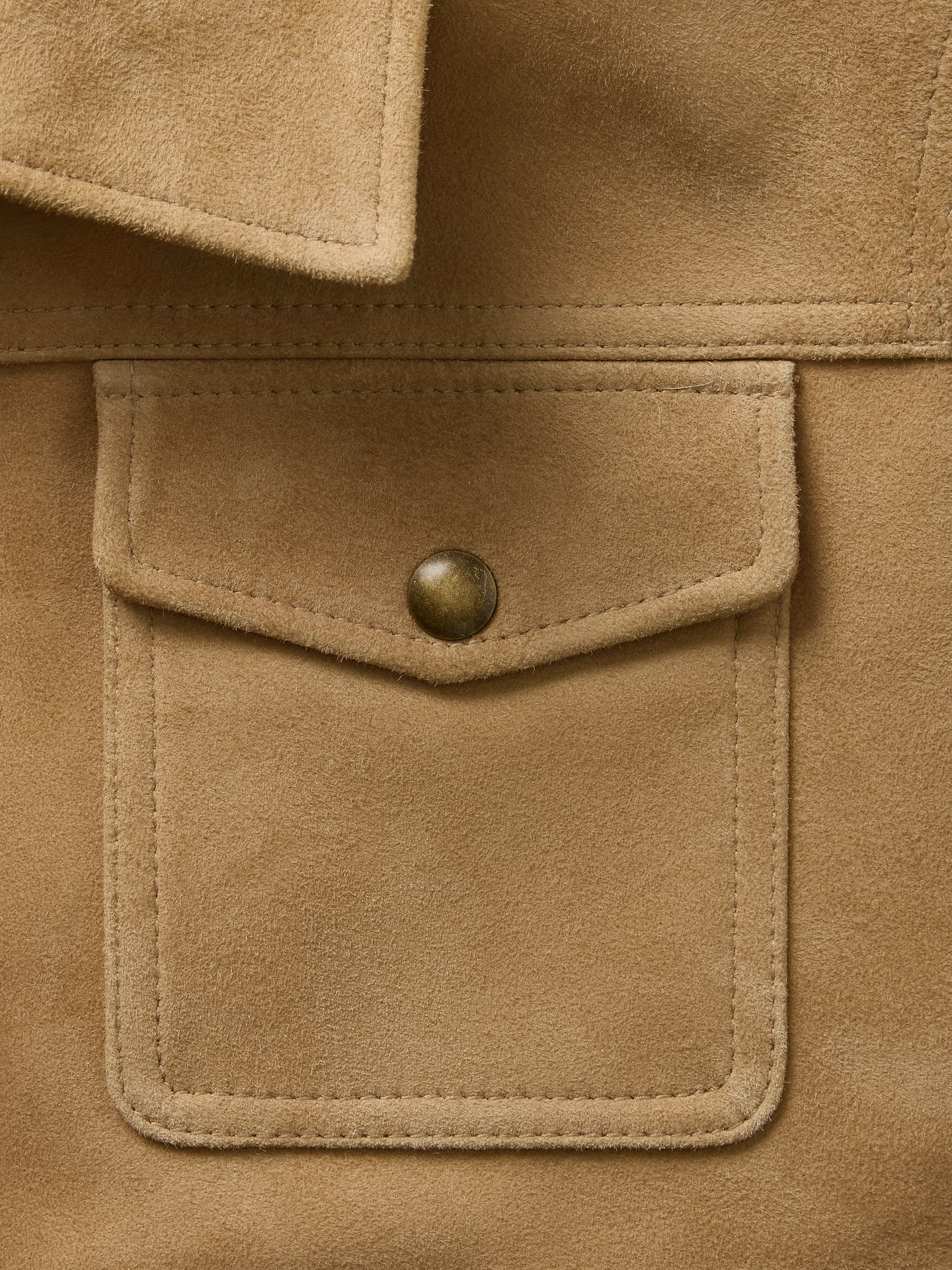 Image number 6 showing, Relaxed Suede Trucker Jacket