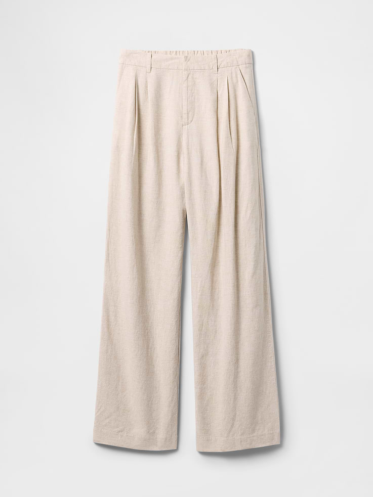 Image number 7 showing, 365 High Rise Linen-Blend Trousers