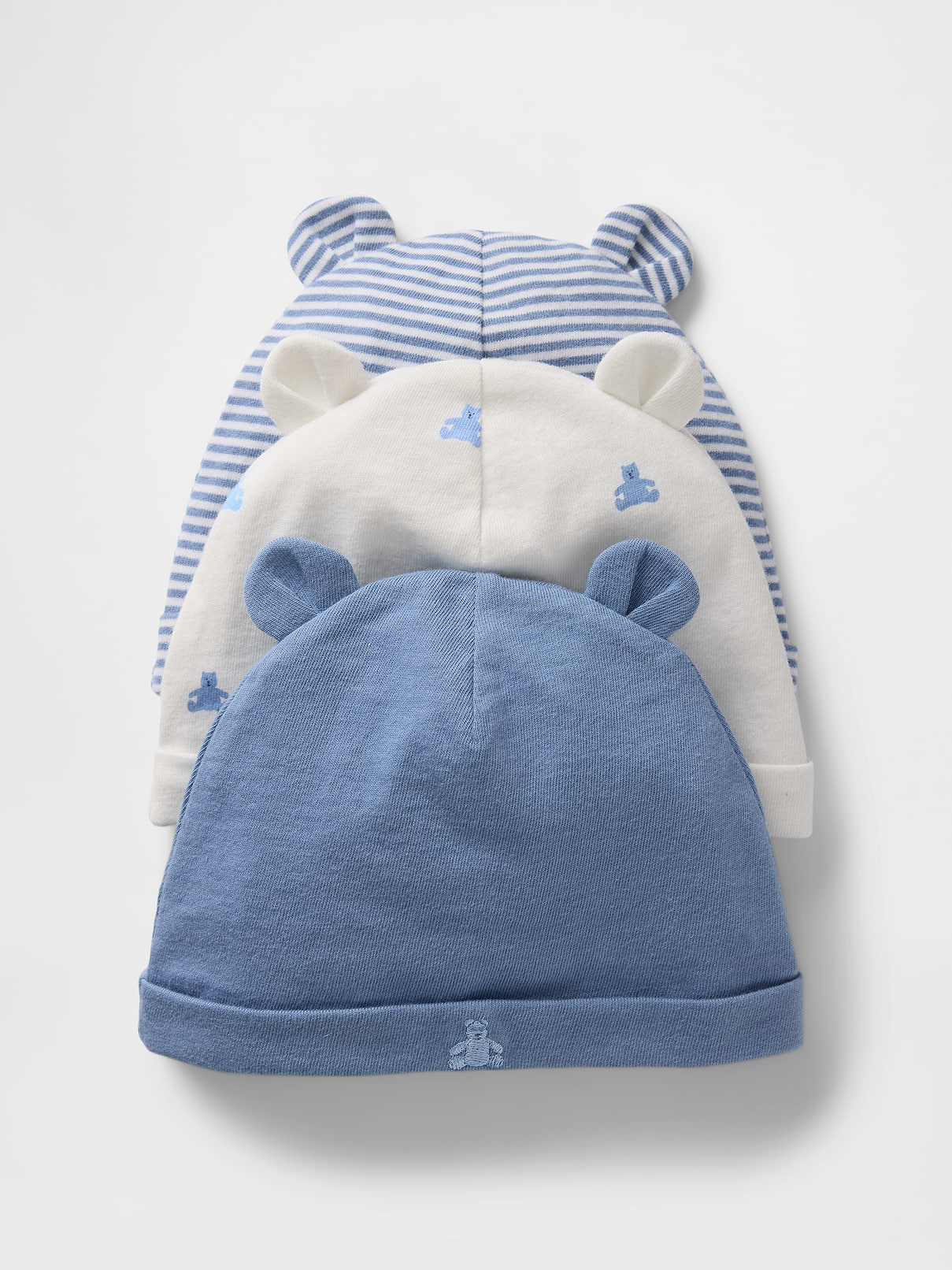 Image number 1 showing, Baby First Favorites Organic Cotton Beanie (3-Pack)