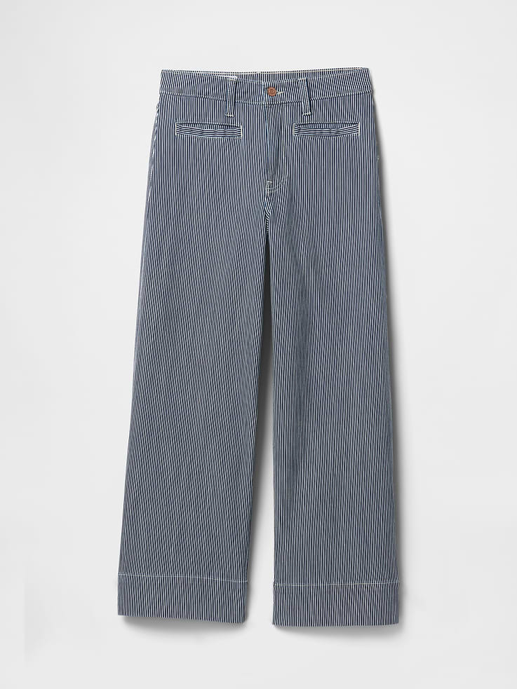 Image number 5 showing, High Rise Stride Wide-Leg Ankle Jeans