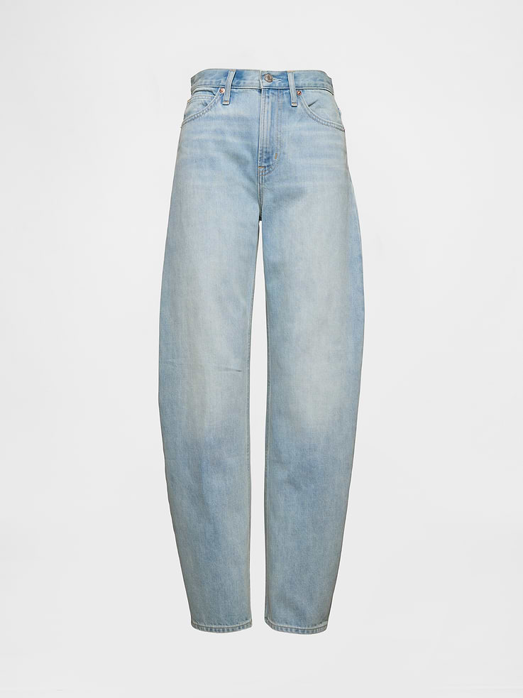 Image number 5 showing, High Rise Barrel Jeans