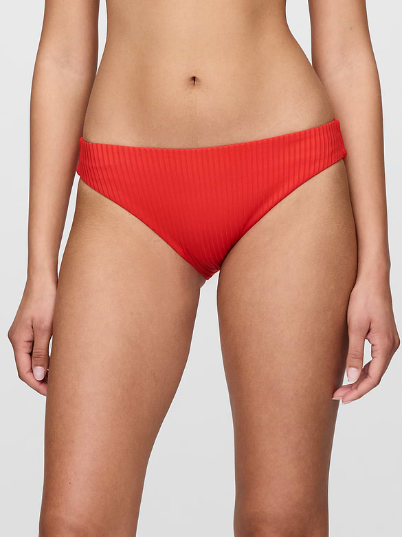 Culotte de bikini côtelée classique
