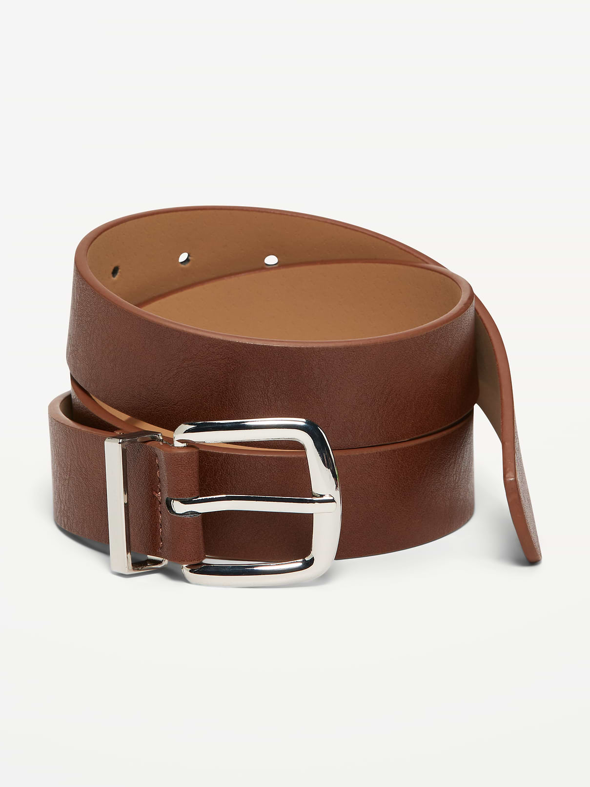 Image number 1 showing, Classic Faux-Leather Belt