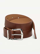 Image number 1 showing, Classic Faux-Leather Belt