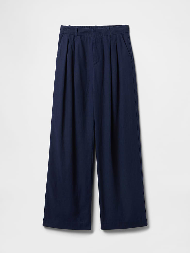 Image number 7 showing, 365 High Rise Linen-Blend Trousers
