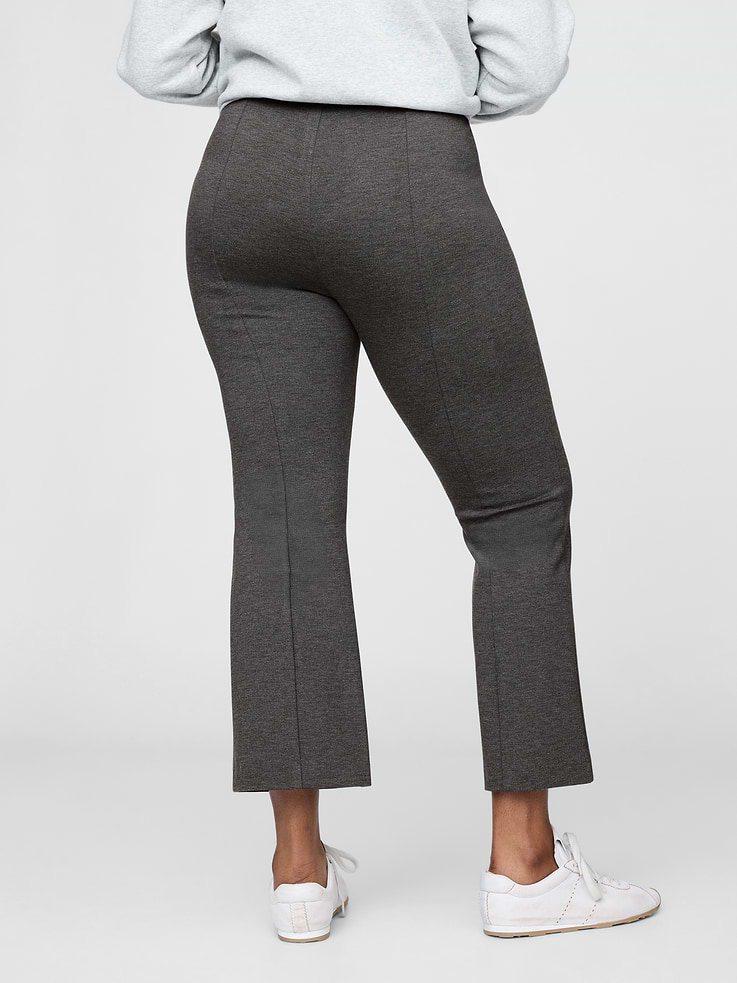 Image number 6 showing, High Rise Double Knit Crop Kick Pants