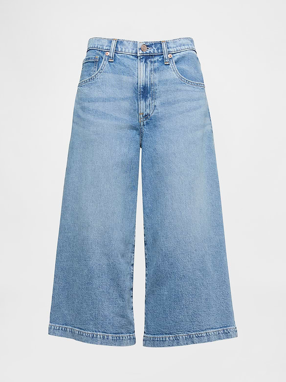High Rise Culotte Jeans