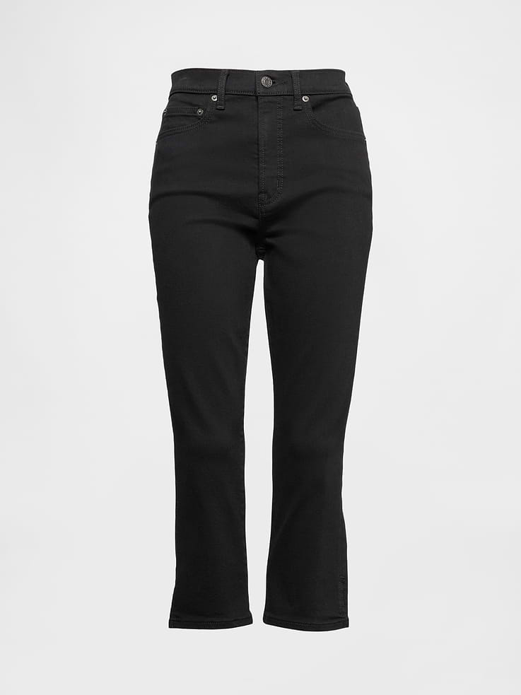 Image number 7 showing, High Rise Cropped Capri Jeans