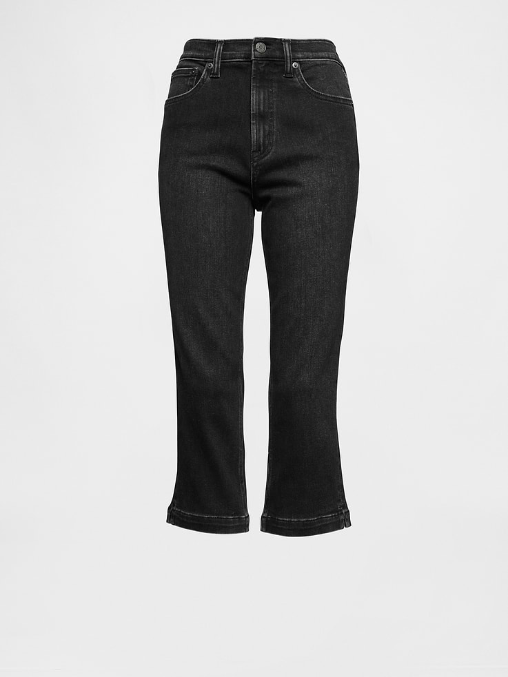 Image number 7 showing, High Rise Cropped Capri Jeans