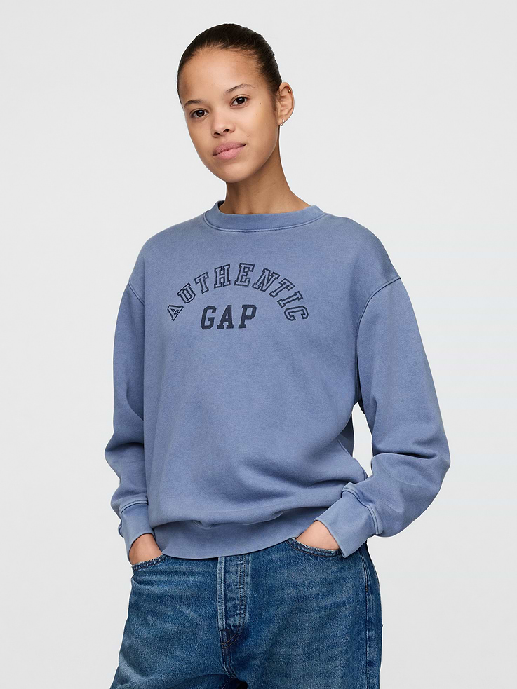 Image number 1 showing, VintageSoft Gap Logo Tunic Sweatshirt