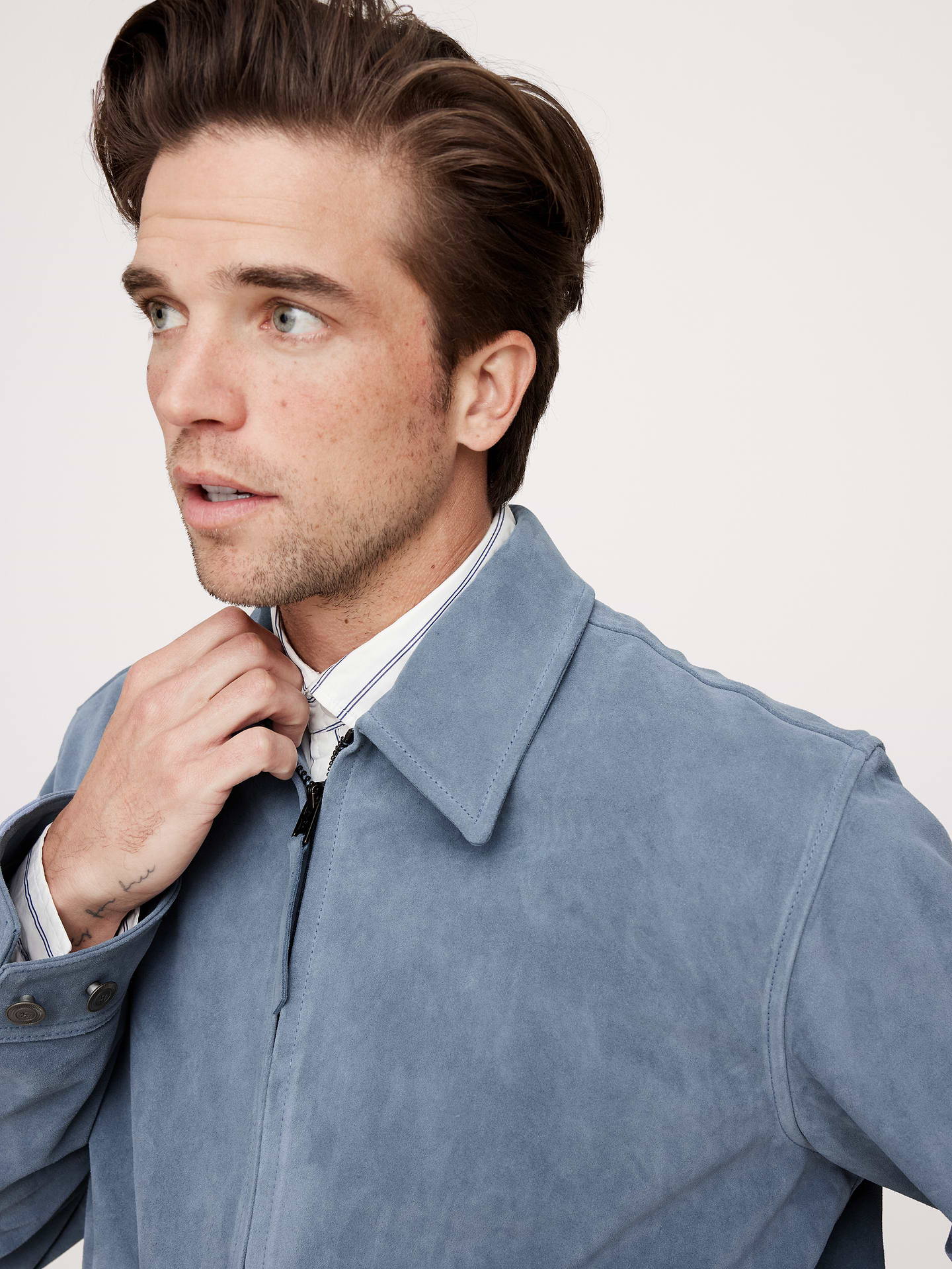 Image 4 of 7, Suede Garage Jacket