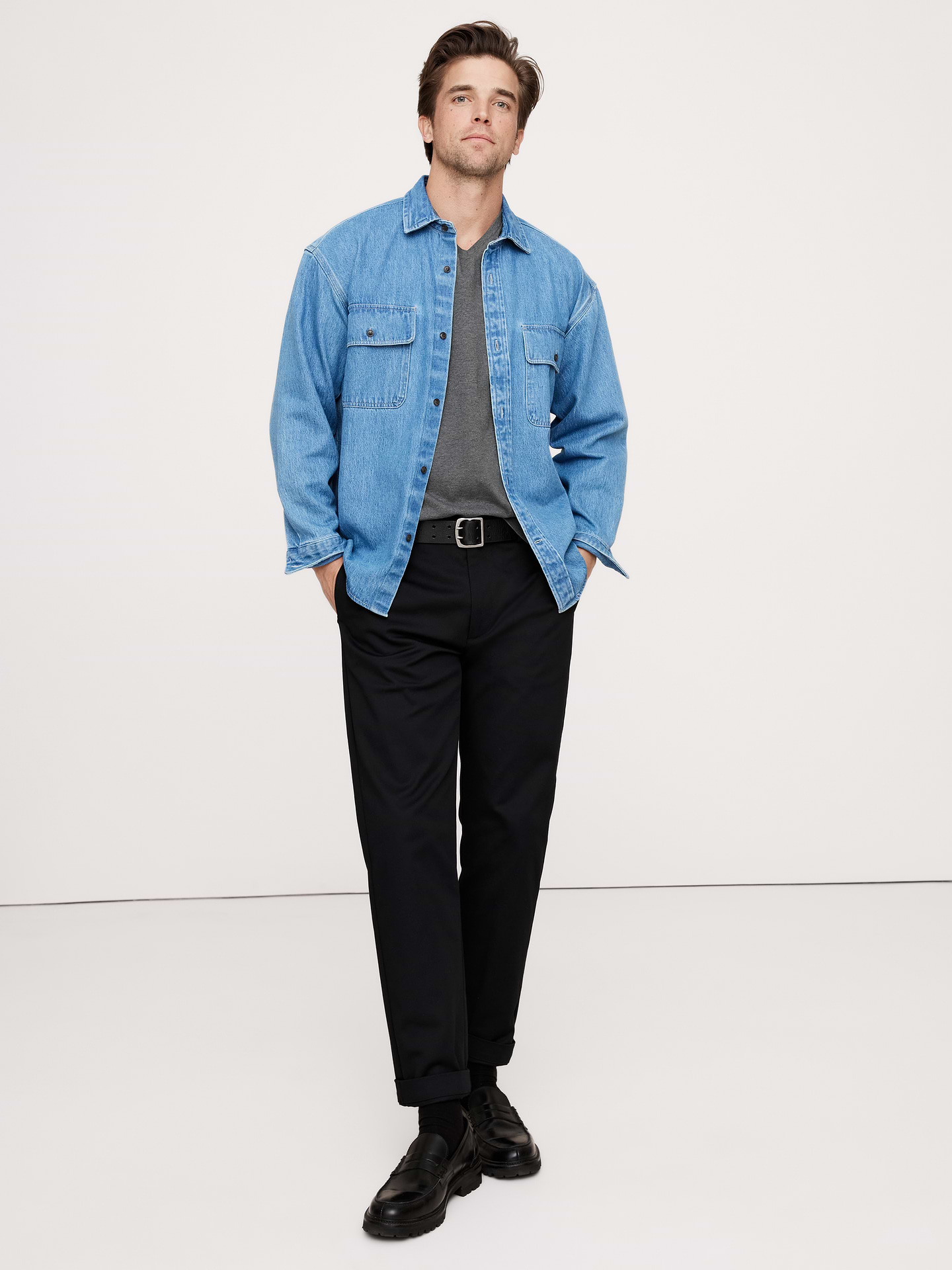 Image number 2 showing, Luxury-Touch V-Neck T-Shirt