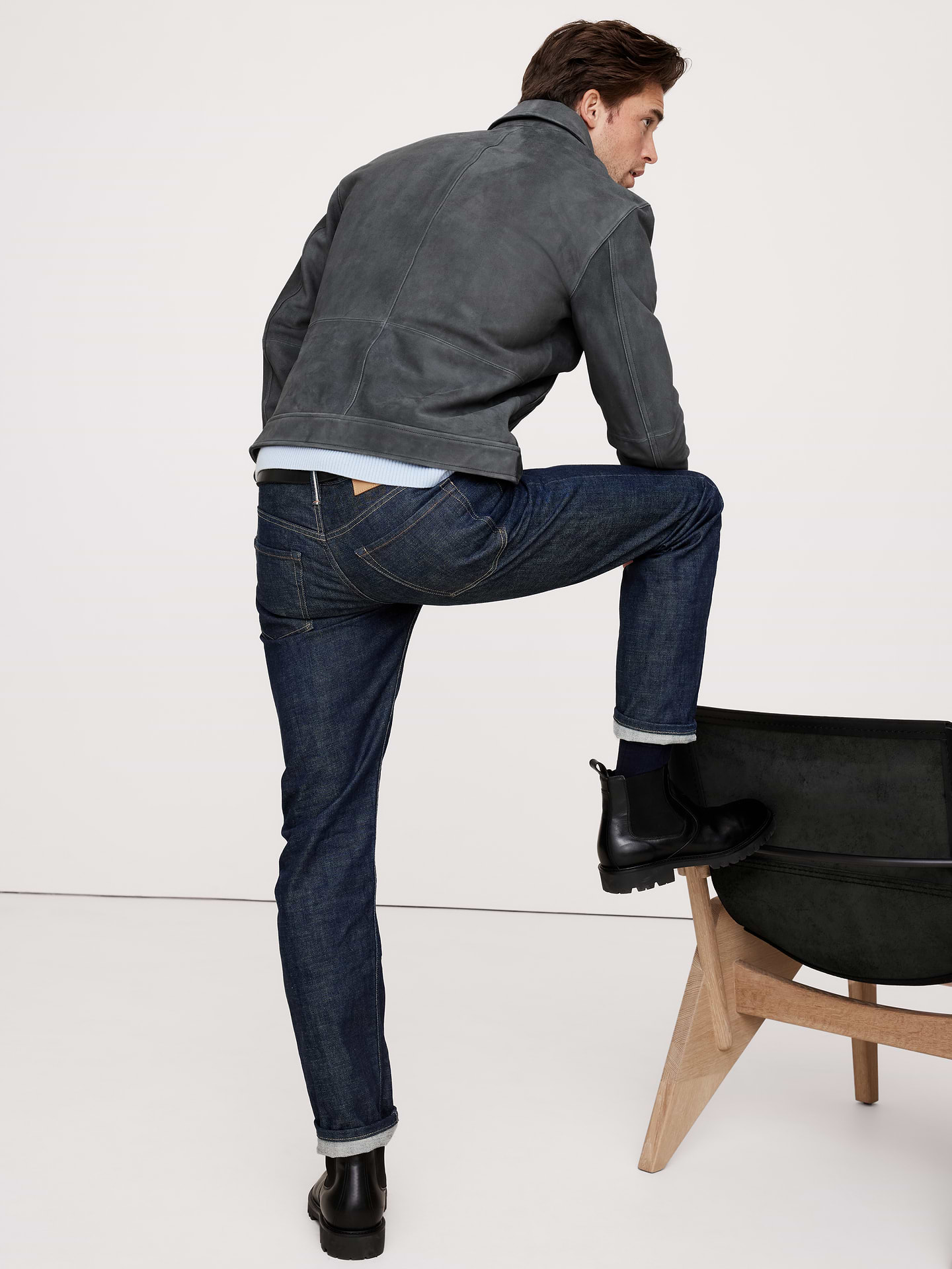 Image number 2 showing, Suede Trucker Jacket