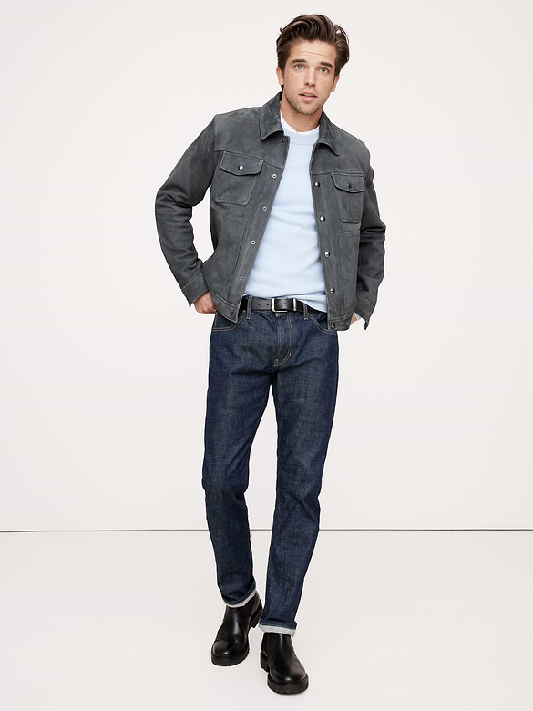 Suede Trucker Jacket