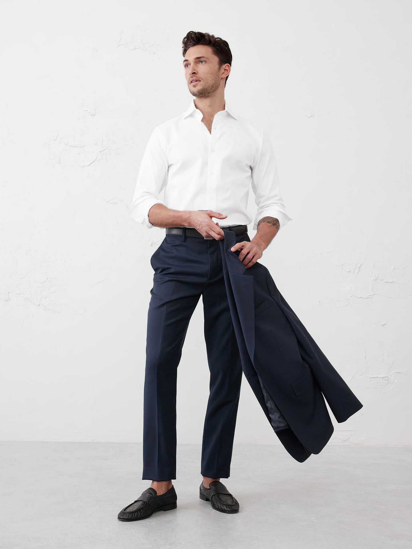 Image number 1 showing, Slim-Fit Dobby Dress Shirt