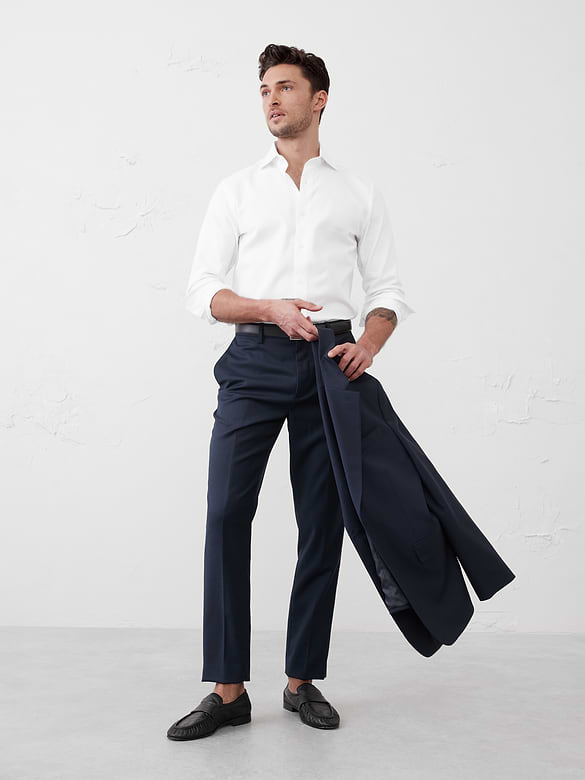 Slim-Fit Dobby Dress Shirt