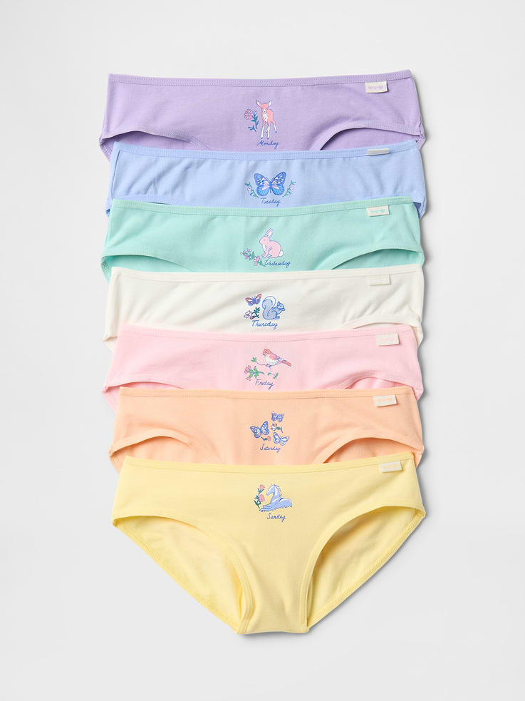 Image number 1 showing, Kids Days-of-the-Week Bikini Briefs (7-Pack)