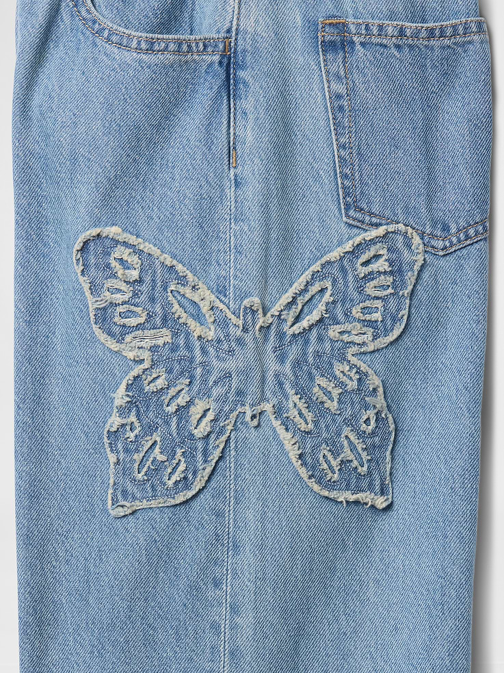 Image number 4 showing, Kids High Rise Wide-Leg Jeans