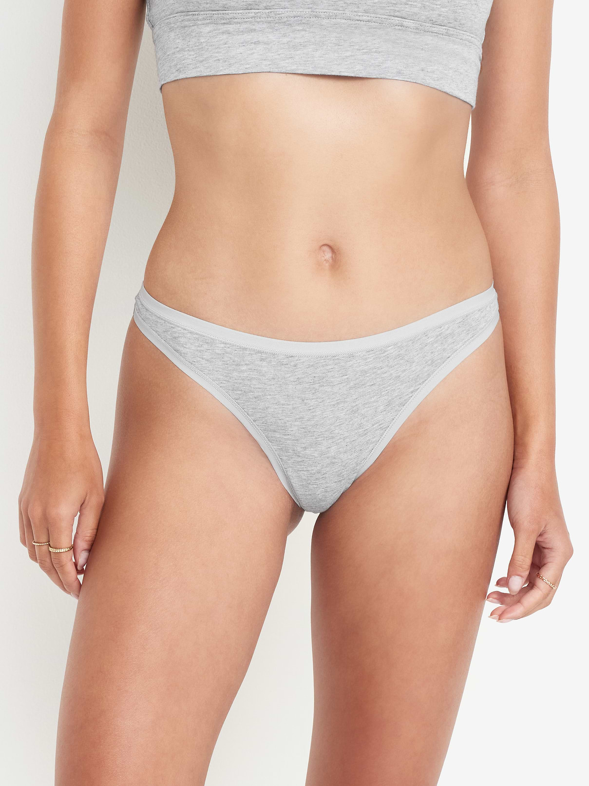 Image number 1 showing, Low-Rise Everyday Cotton Thong