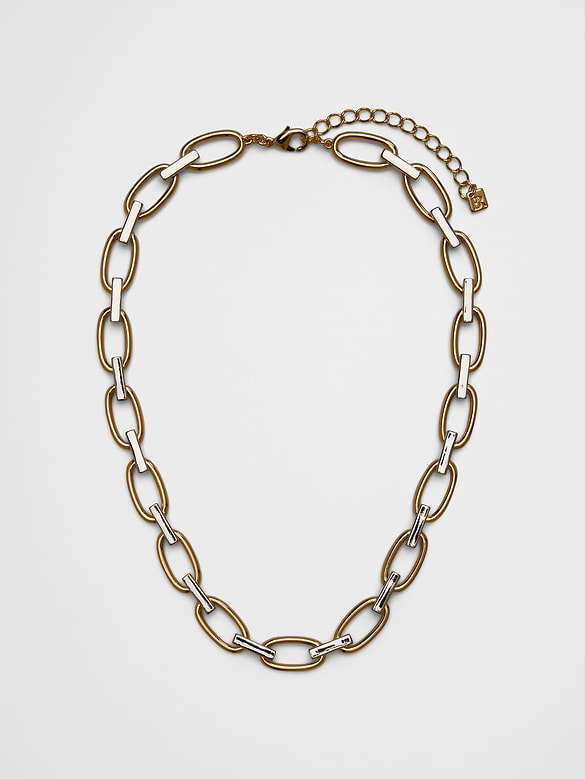 Mixed Metal Link Necklace