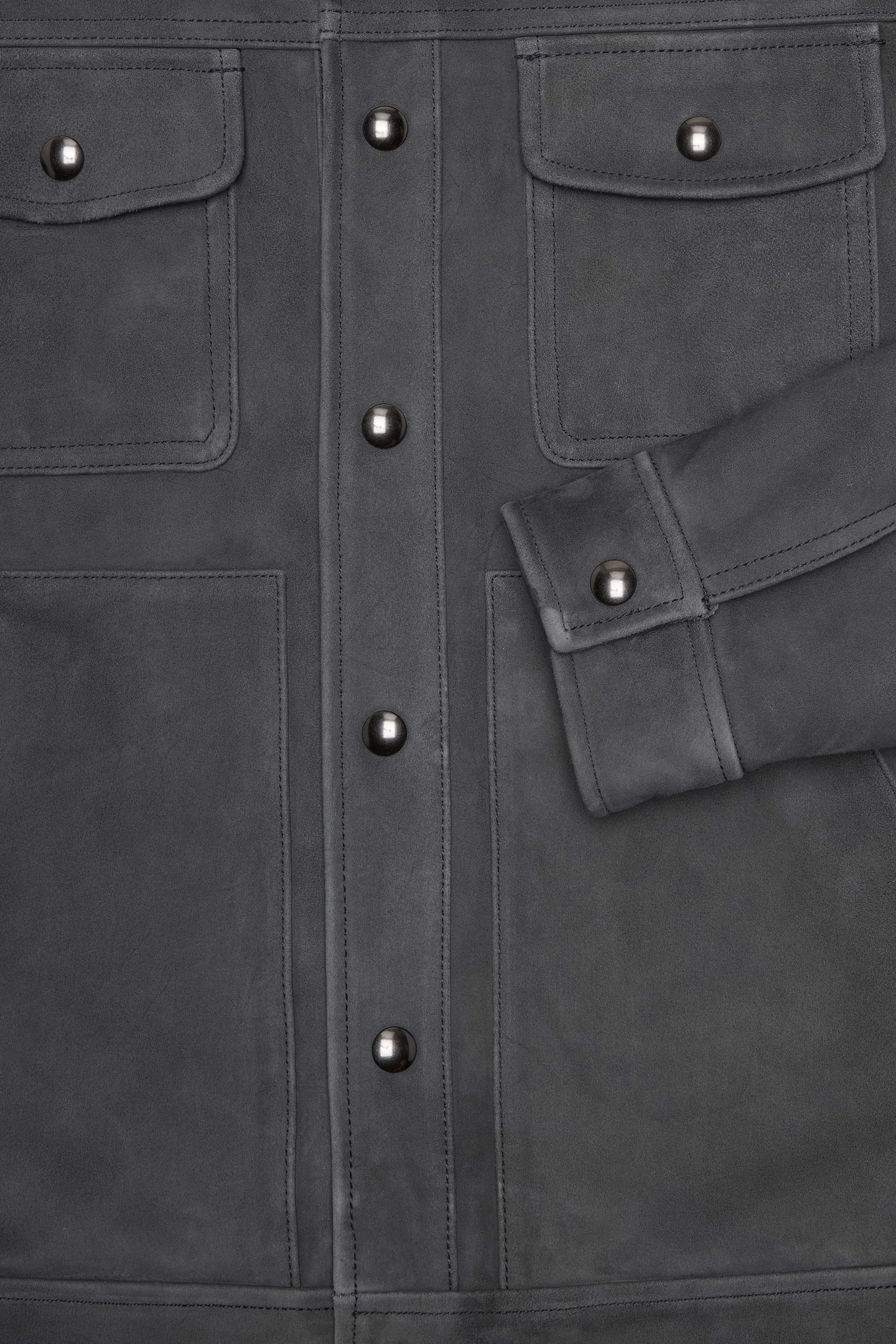 Image number 5 showing, Suede Trucker Jacket